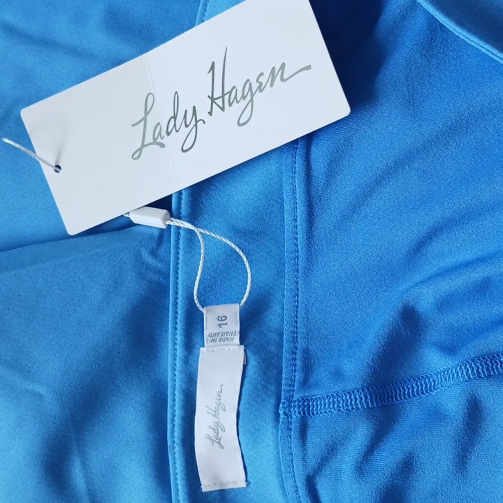 Lady Hagan Skort Pleated Golf Tennis Sport Shorts Skirt Blue Plus Size 16 - Picture 3 of 11